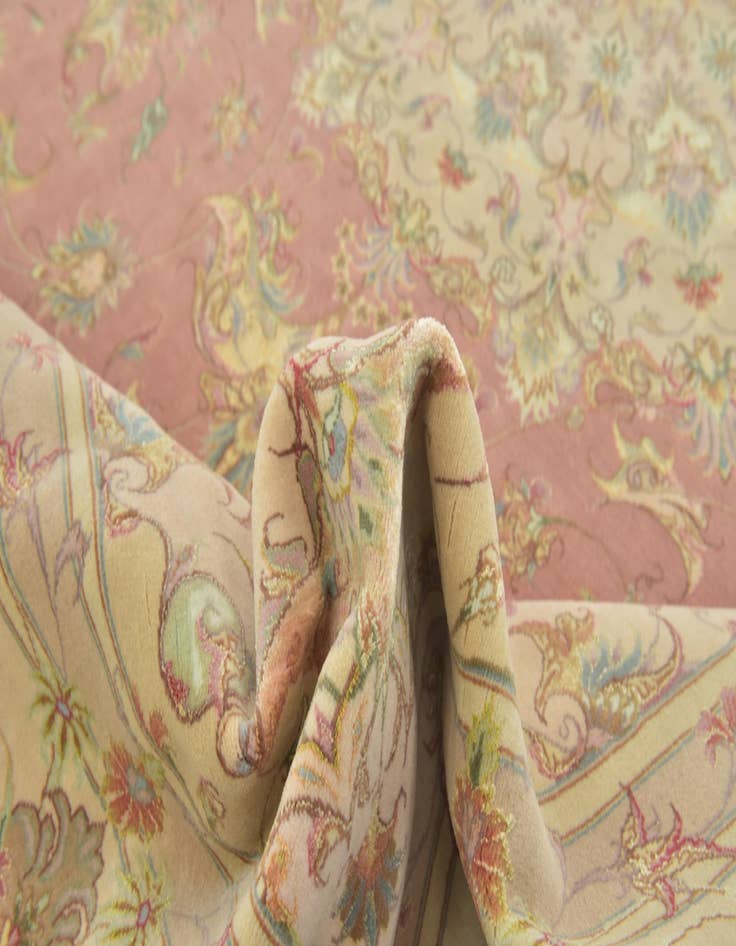 Detail image of  8' 1 x 11' 9  Hand Knotted Tabriz Persian Rug