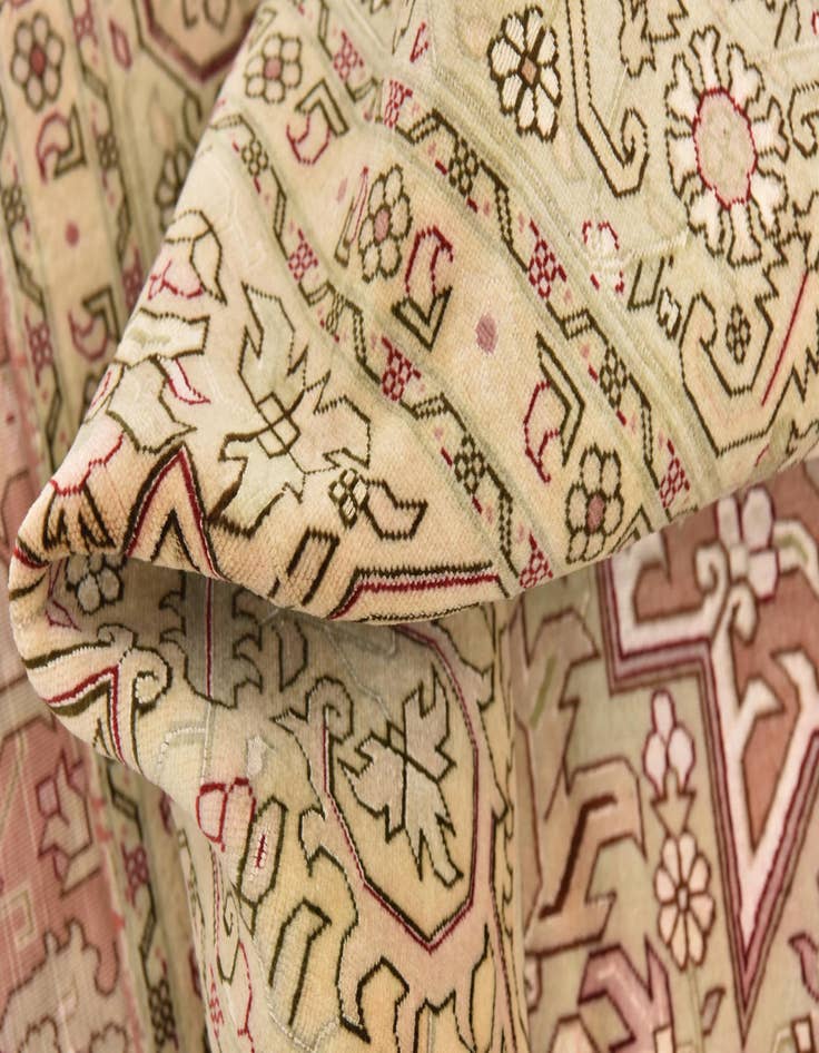 Detail image of  6' 8 x 10'  Hand Knotted Tabriz Persian Rug