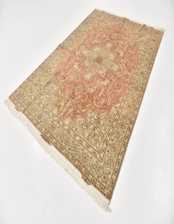 Detail image of  6' 8 x 10'  Hand Knotted Tabriz Persian Rug