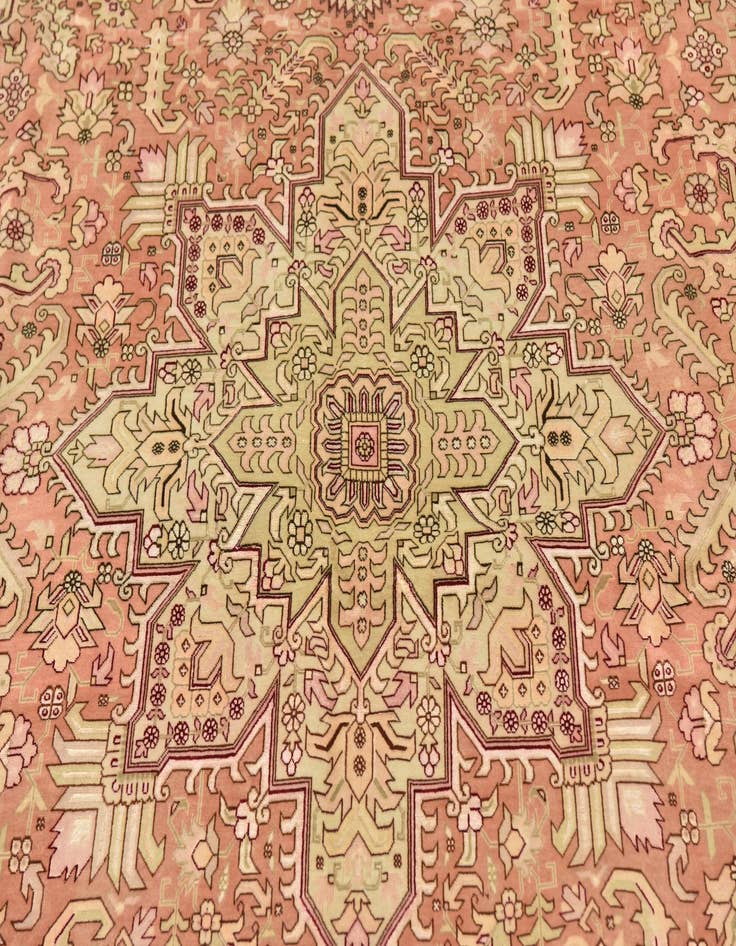 Detail image of  6' 8 x 10'  Hand Knotted Tabriz Persian Rug