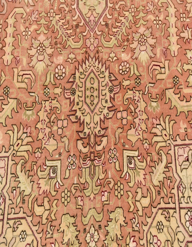 Detail image of  6' 8 x 10'  Hand Knotted Tabriz Persian Rug