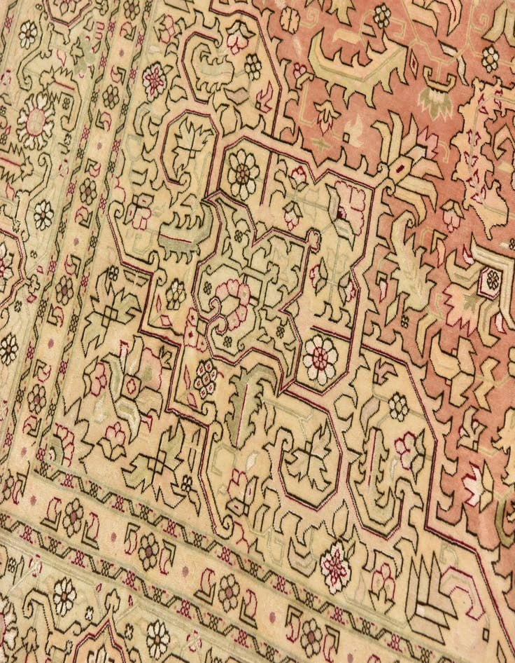 Detail image of  6' 8 x 10'  Hand Knotted Tabriz Persian Rug