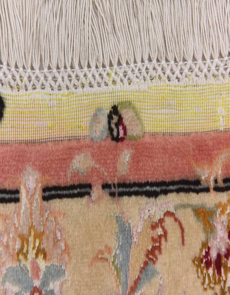 Detail image of  6' 7 x 9' 10  Hand Knotted Tabriz Persian Rug