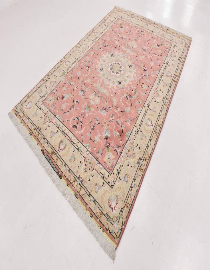 Detail image of  6' 7 x 9' 10  Hand Knotted Tabriz Persian Rug