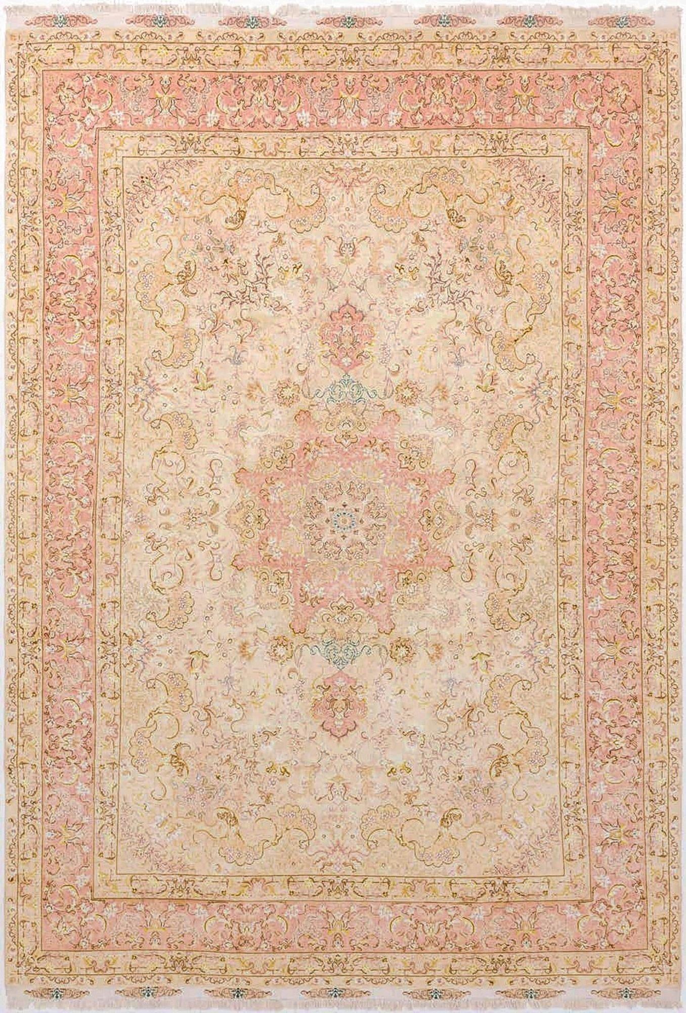  8' x 12'  Hand Knotted Tabriz Persian Rug
