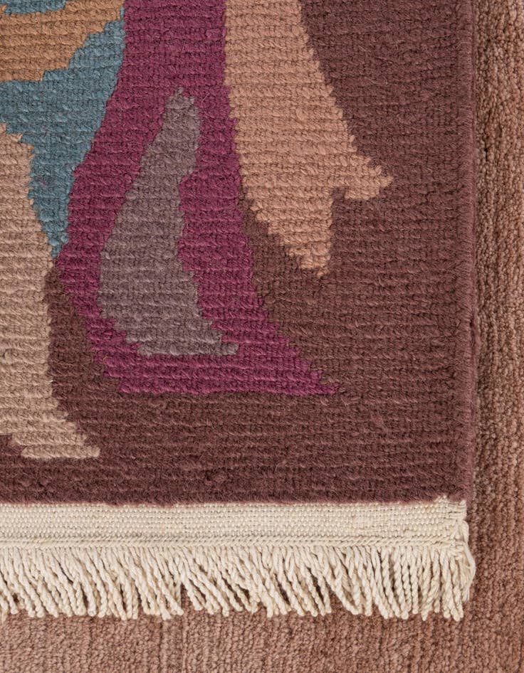 Detail image of  8' 3 x 11' 6  Hand Knotted Tibet Wool Rug