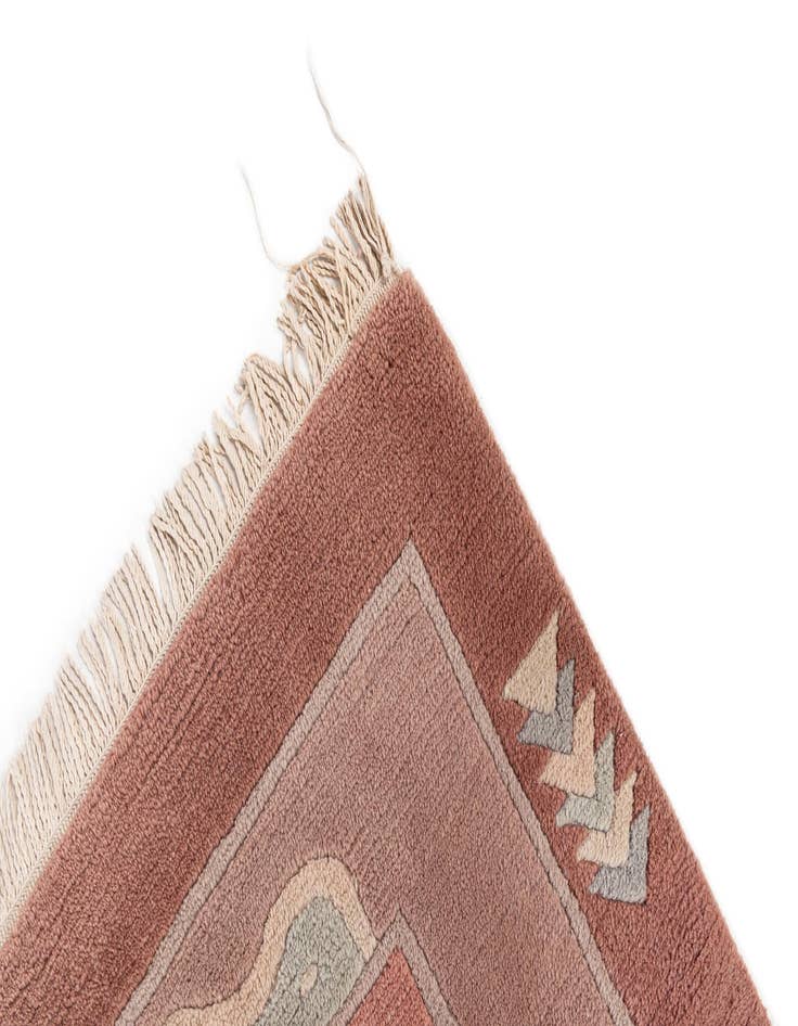 Detail image of  4' 7 x 6' 4  Hand Knotted Tibet Wool Rug