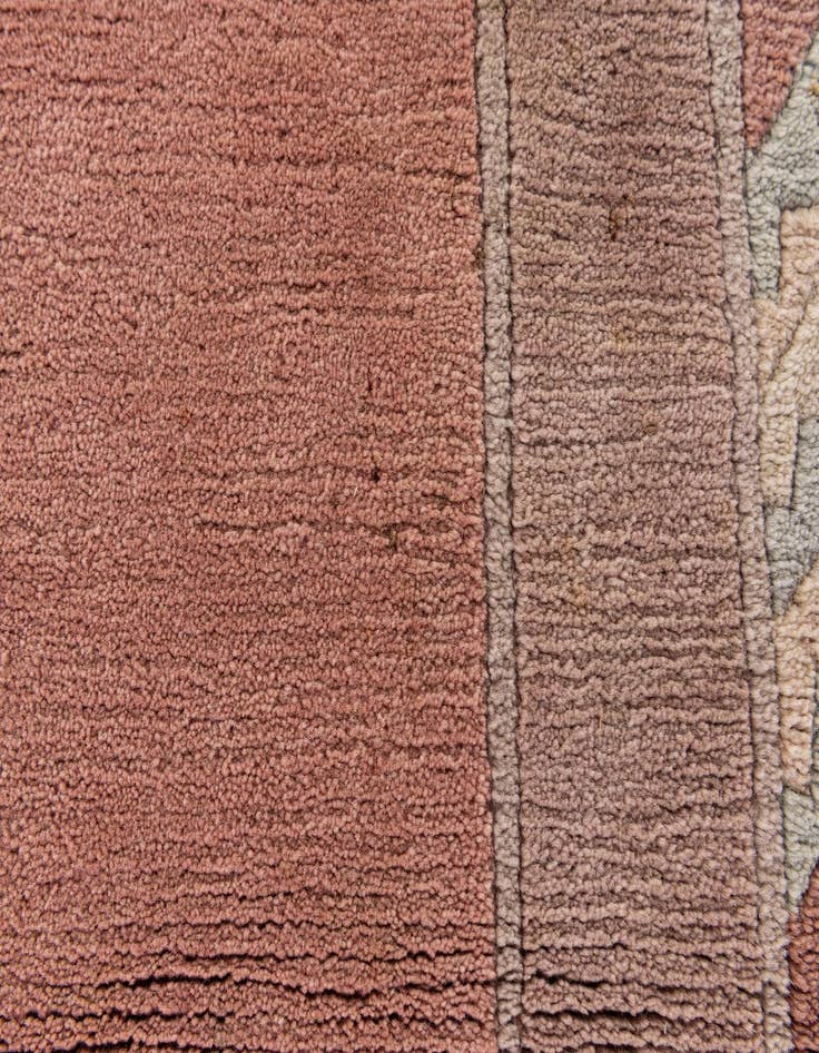 Detail image of  4' 7 x 6' 4  Hand Knotted Tibet Wool Rug