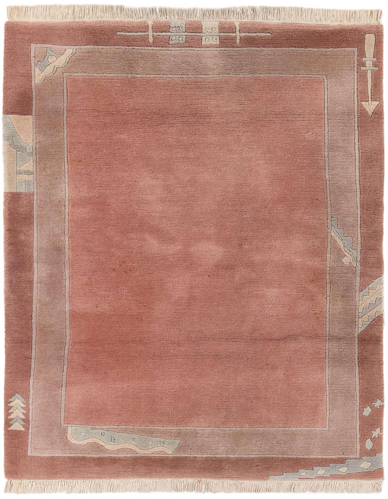 Primary image  4' 7 x 6' 4  Hand Knotted Tibet Wool Rug