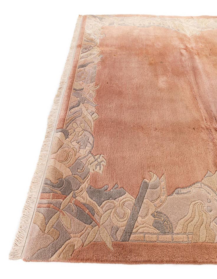 Detail image of  6' 9 x 8' 1  Hand Knotted Tibet Wool Rug