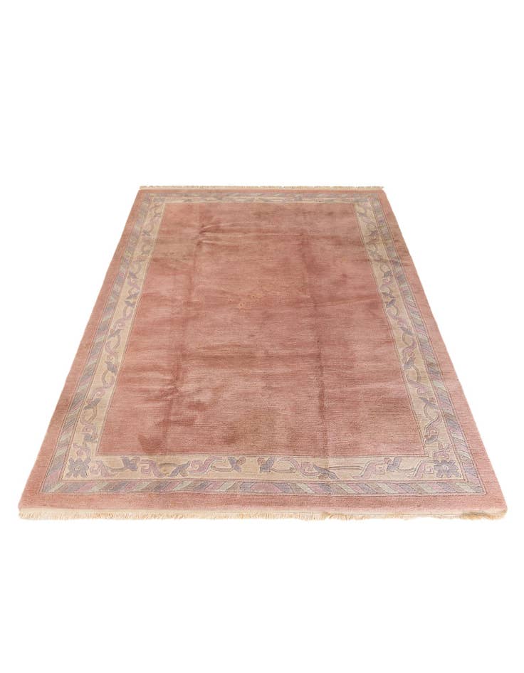 Detail image of  6' 8 x 9' 10  Hand Knotted Tibet Wool Rug