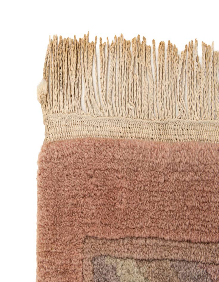 Detail image of  6' 8 x 9' 10  Hand Knotted Tibet Wool Rug