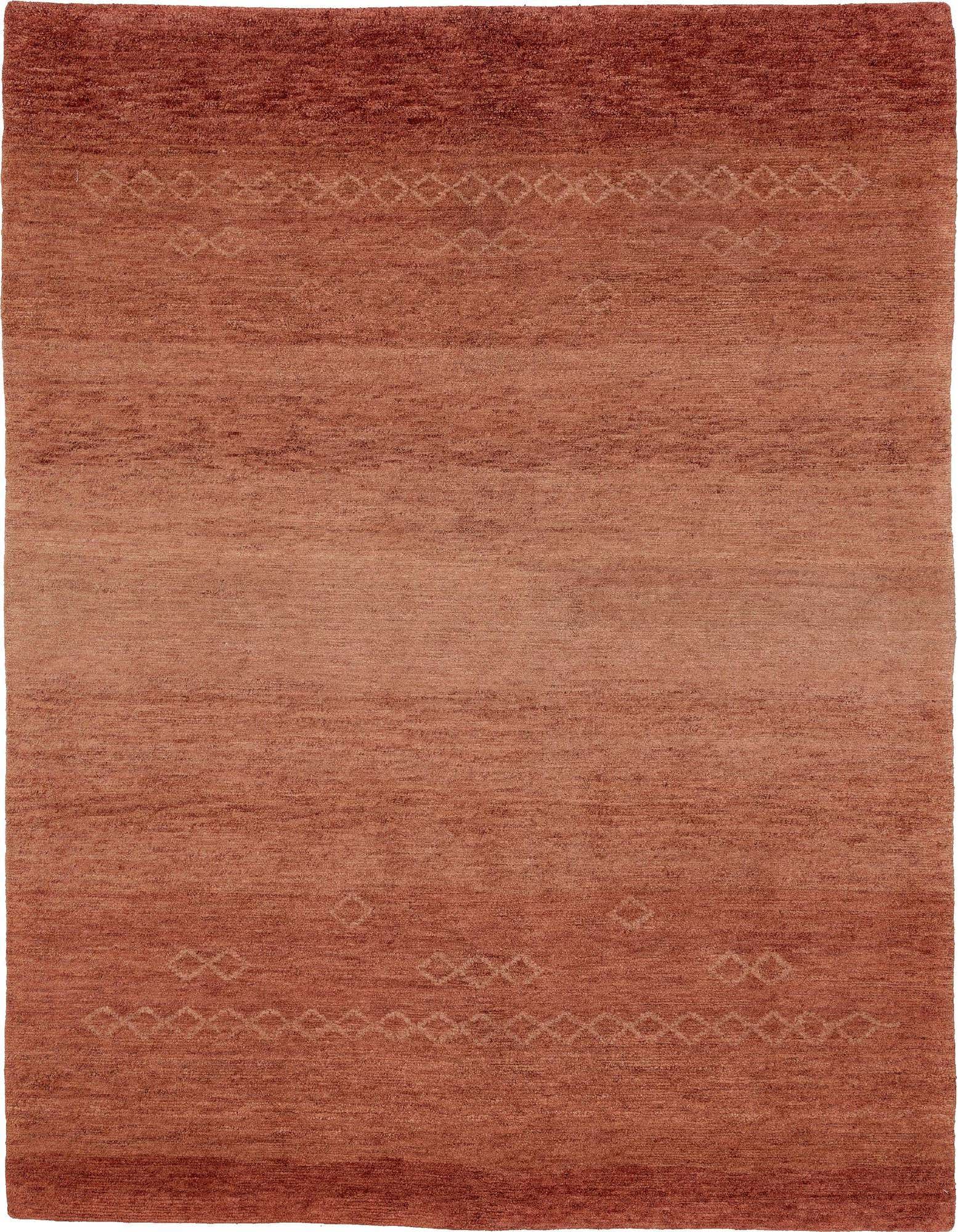 A 4x6 rectangular pink oriental rug with subtle diamond patterns and a medium pile, perfect for an indoor living space.