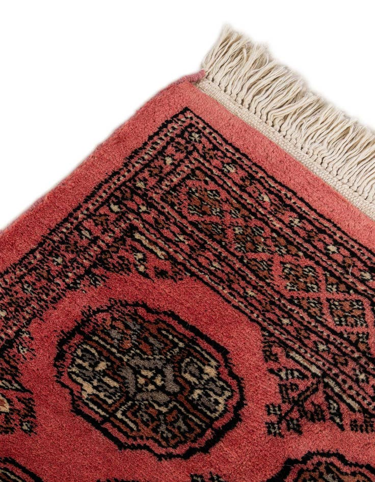 Detail image of  2' x 3' 5  Hand Knotted Torkaman Persian Wool Rug