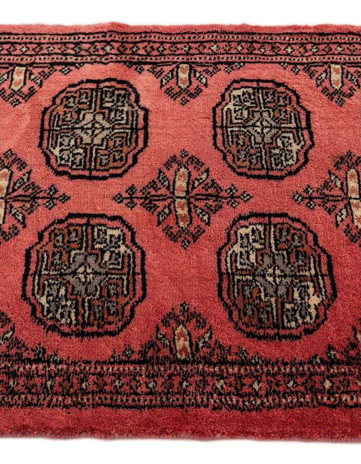 Detail image of  2' x 3' 5  Hand Knotted Torkaman Persian Wool Rug