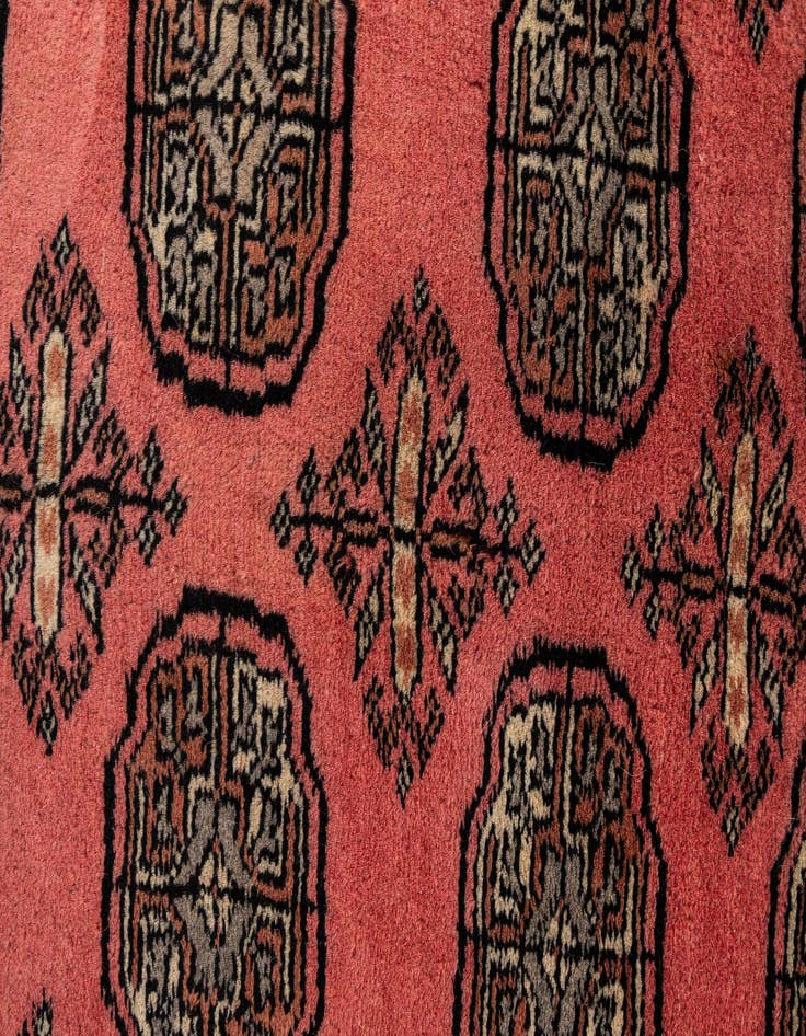 Detail image of  2' x 3' 5  Hand Knotted Torkaman Persian Wool Rug