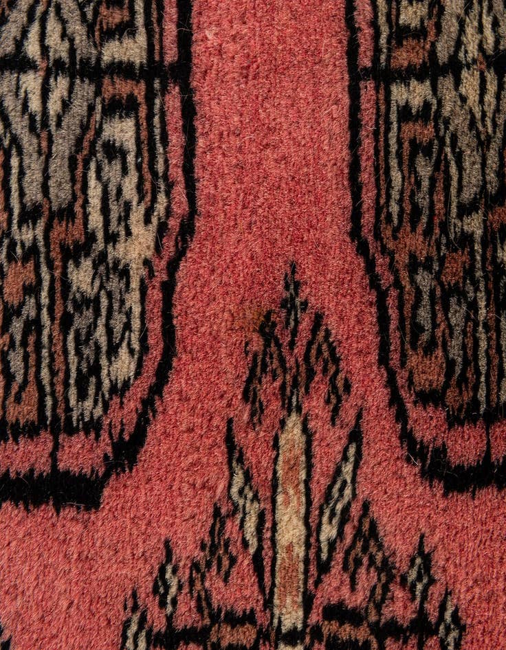 Detail image of  2' x 3' 5  Hand Knotted Torkaman Persian Wool Rug