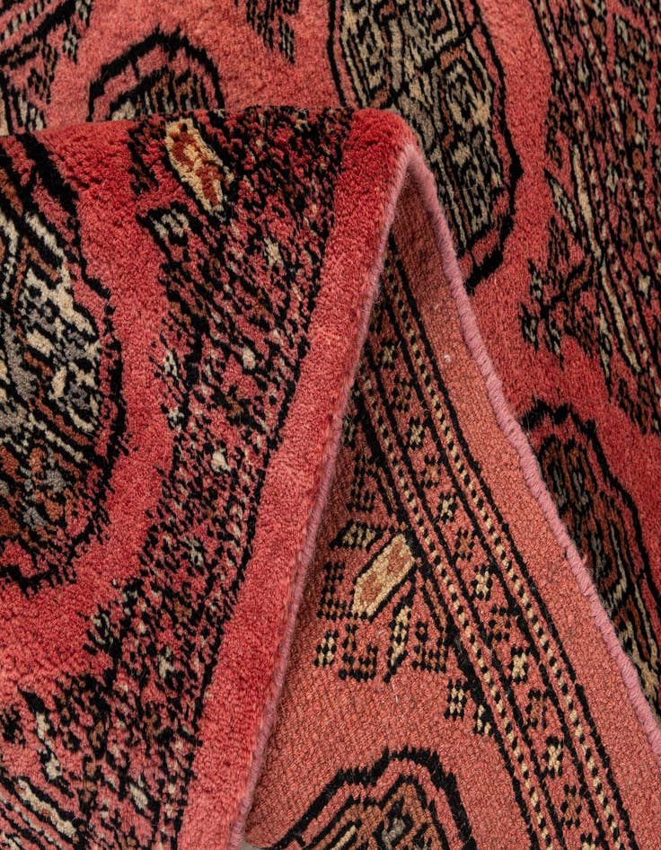 Detail image of  2' x 3' 5  Hand Knotted Torkaman Persian Wool Rug