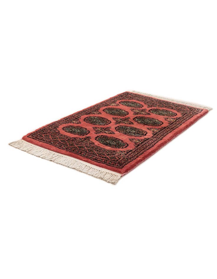 Detail image of  2' 2 x 3' 3  Hand Knotted Torkaman Persian Wool Rug