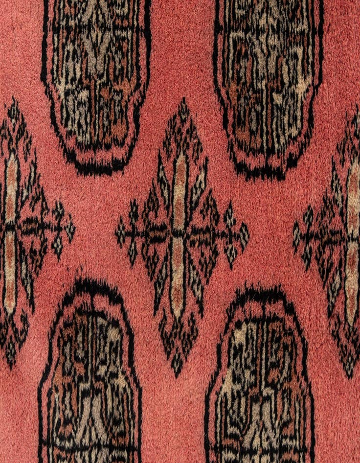 Detail image of  2' 2 x 3' 3  Hand Knotted Torkaman Persian Wool Rug