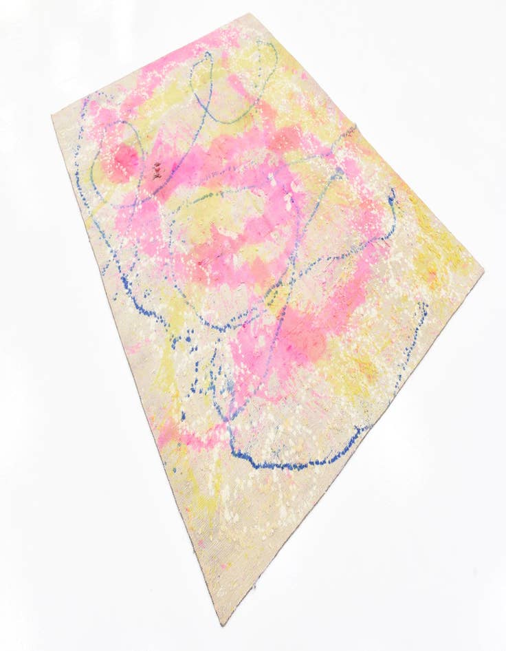 Detail image of  4' 10 x 6' 3  Hand Knotted Ultra Vintage Persian Wool Rug