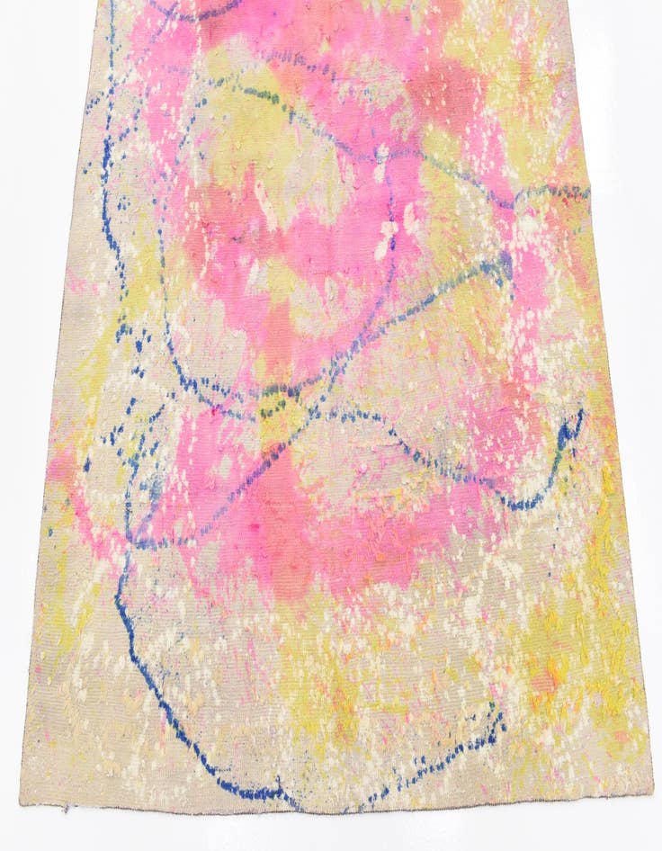 Detail image of  4' 10 x 6' 3  Hand Knotted Ultra Vintage Persian Wool Rug