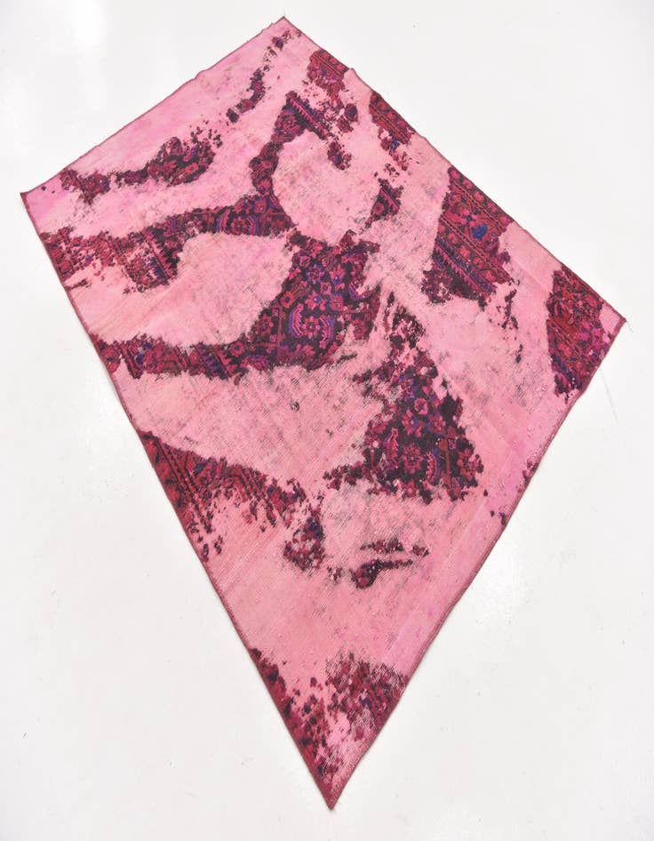 Detail image of  5' 2 x 7'  Hand Knotted Ultra Vintage Persian Wool Rug