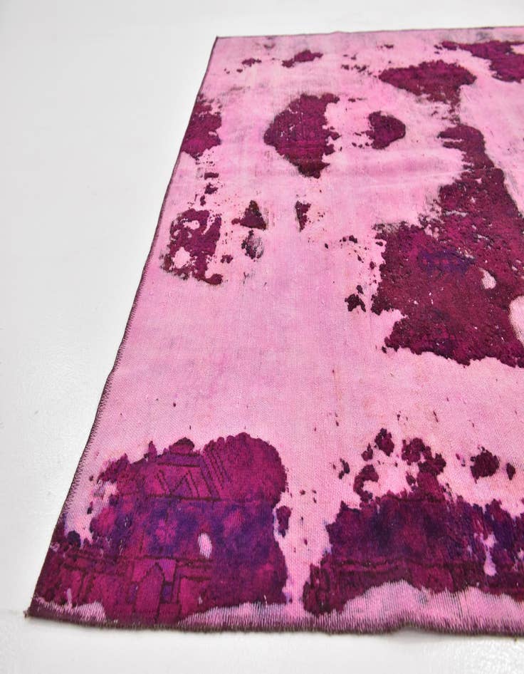 Detail image of  6' 3 x 8'  Hand Knotted Ultra Vintage Persian Wool Rug