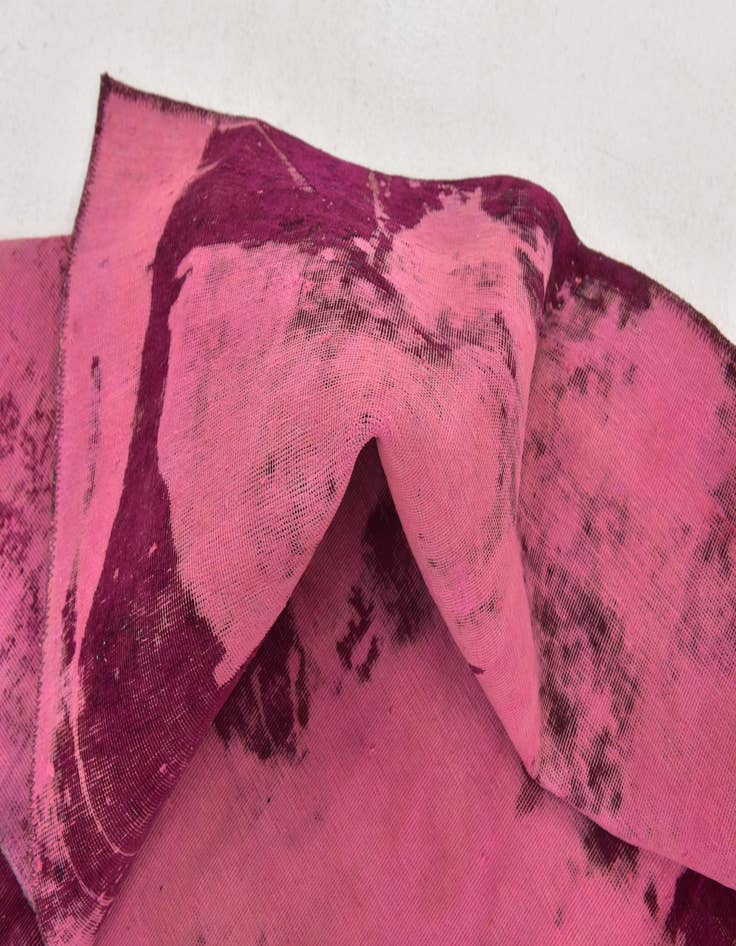 Detail image of 5' 9 x 7' 6 Hand Knotted Ultra Vintage Persian Wool Rug