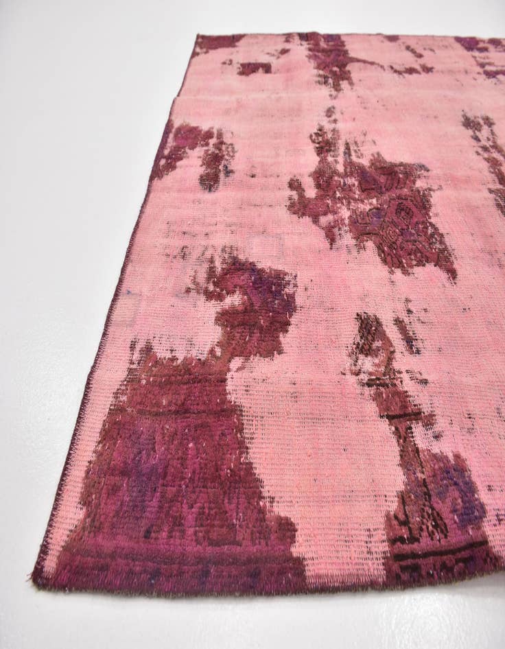 Detail image of  5' 6 x 7' 7  Hand Knotted Ultra Vintage Persian Wool Rug