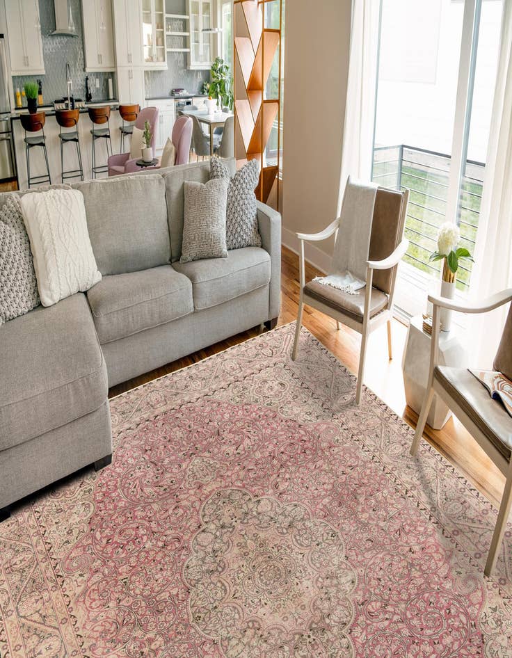 Detail image of  8' 2 x 12' 5  Hand Knotted Ultra Vintage Persian Wool Rug