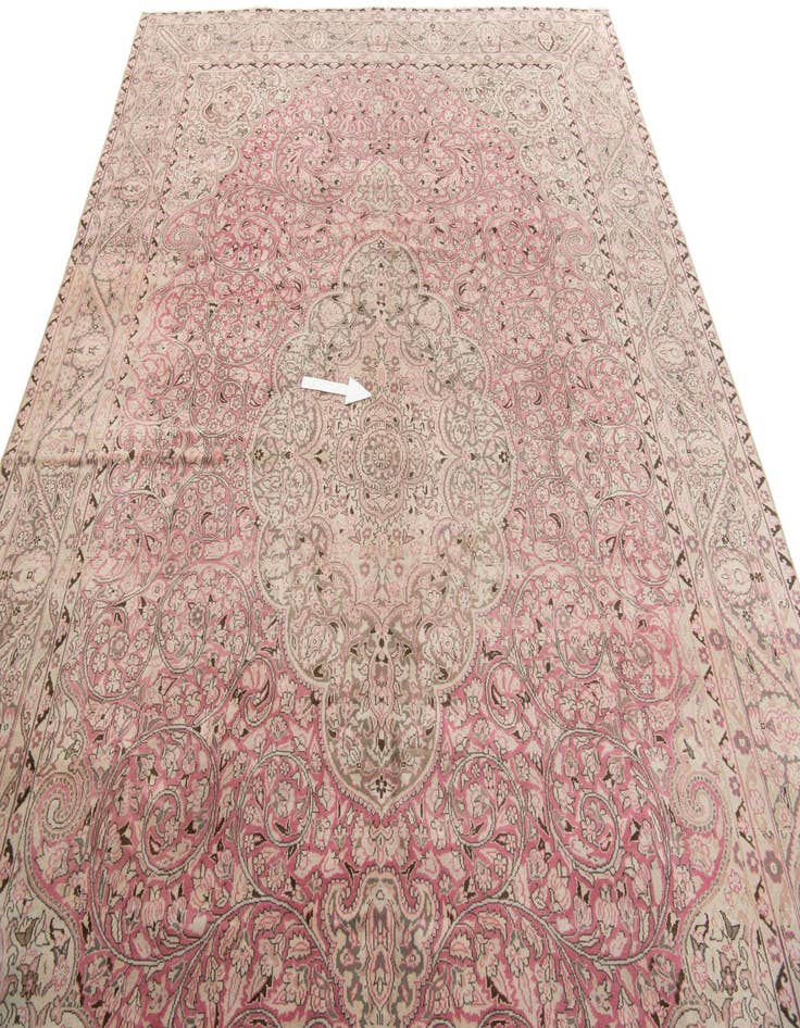 Detail image of  8' 2 x 12' 5  Hand Knotted Ultra Vintage Persian Wool Rug