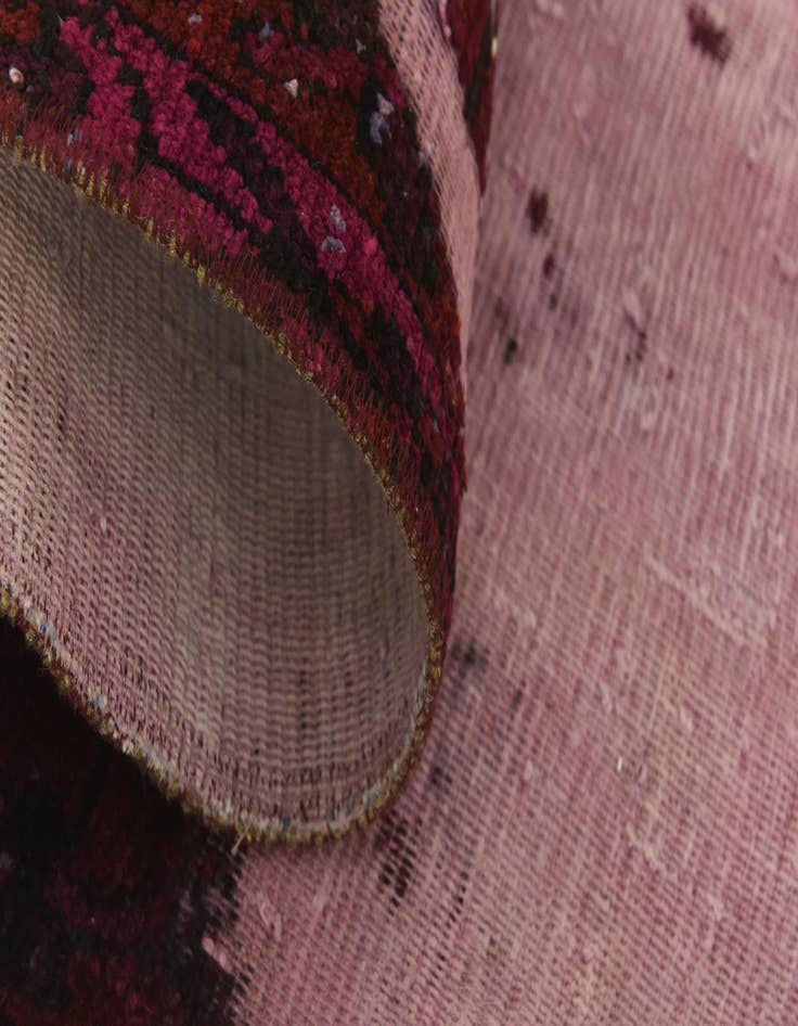 Detail image of  5' 2 x 9' 2  Hand Knotted Ultra Vintage Persian Wool Rug