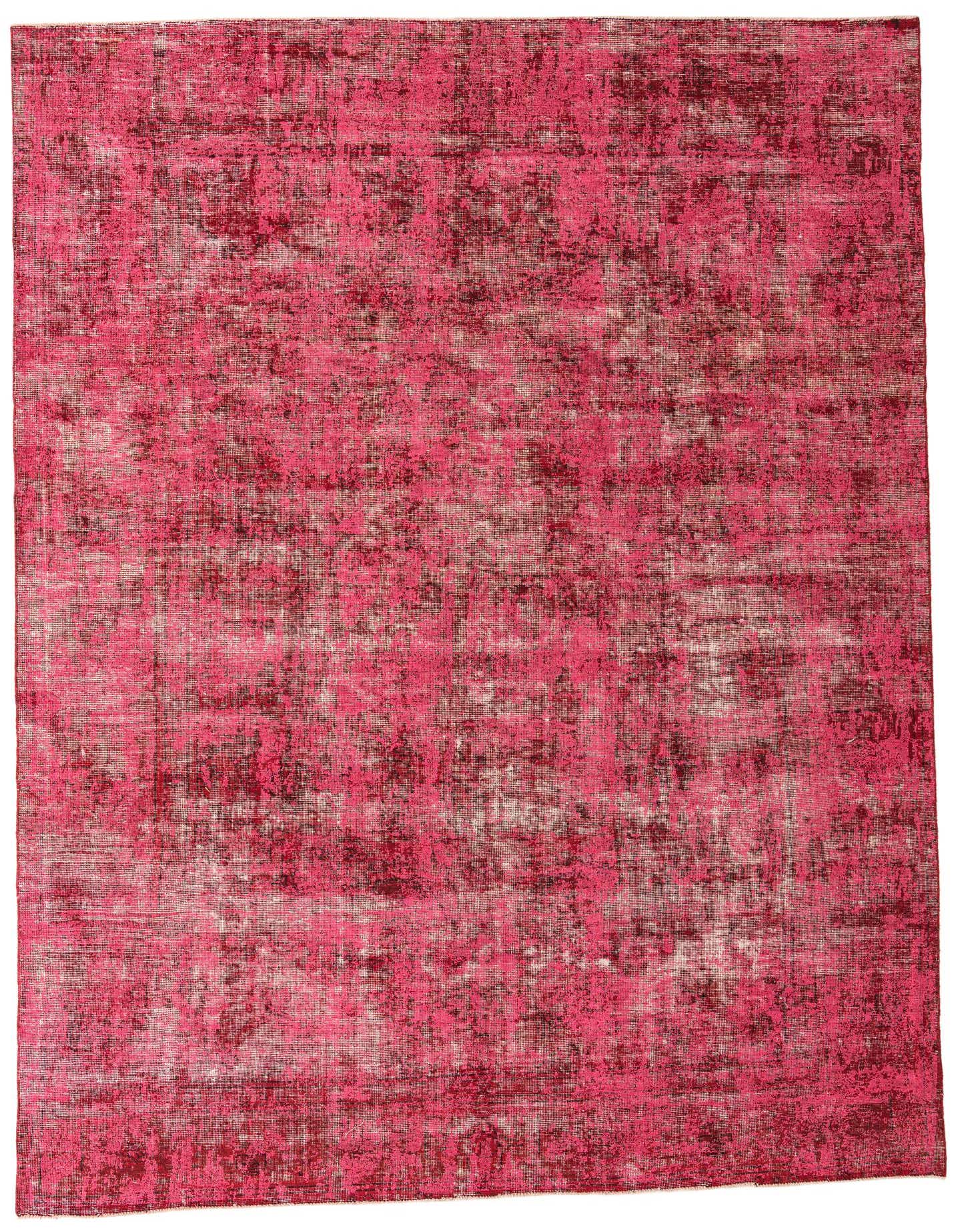 A 9x12 rectangular Ultra Vintage rug in shades of pink, featuring a distressed Persian-inspired pattern, ideal for a living room.