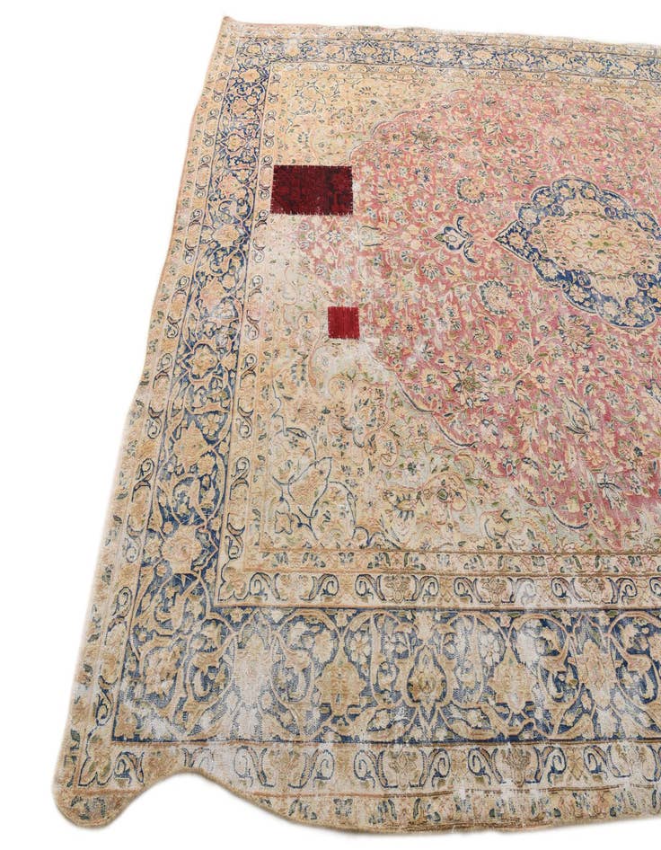 Detail image of  9' 8 x 13' 4  Hand Knotted Ultra Vintage Persian Wool Rug