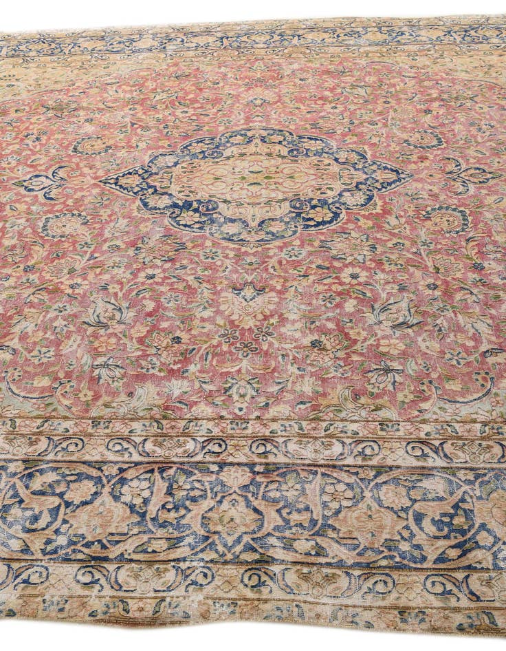 Detail image of  9' 8 x 13' 4  Hand Knotted Ultra Vintage Persian Wool Rug