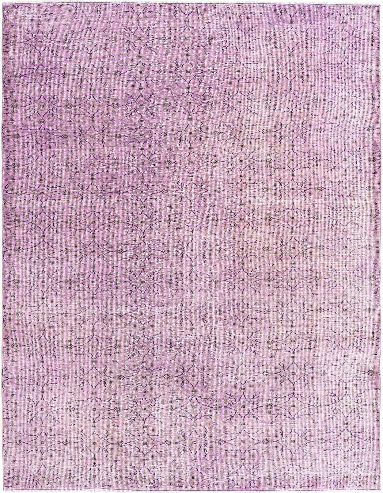 A 6x9 rectangular Ultra Vintage wool rug in shades of pink with a subtle Persian-inspired pattern.