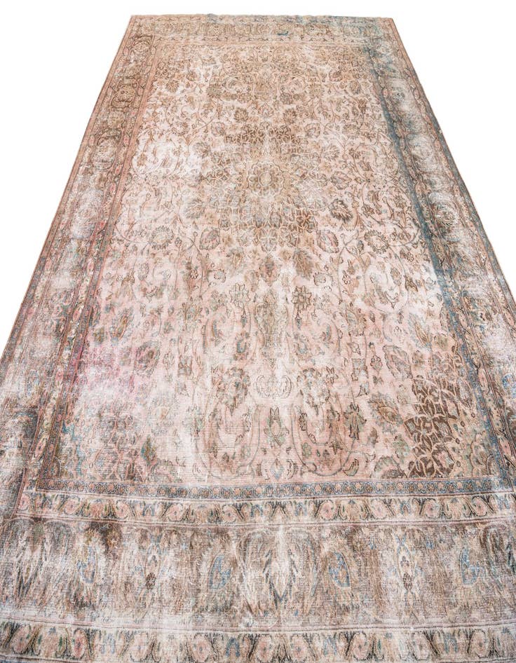 Detail image of  9' 8 x 11' 10  Hand Knotted Ultra Vintage Persian Wool Rug