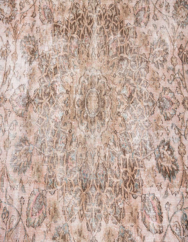 Detail image of  9' 8 x 11' 10  Hand Knotted Ultra Vintage Persian Wool Rug