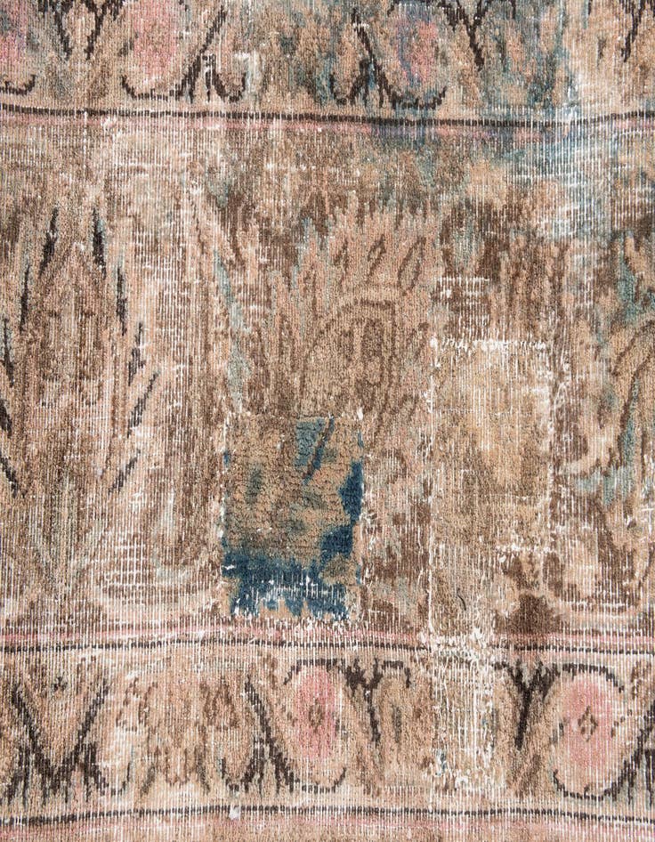 Detail image of  9' 8 x 11' 10  Hand Knotted Ultra Vintage Persian Wool Rug