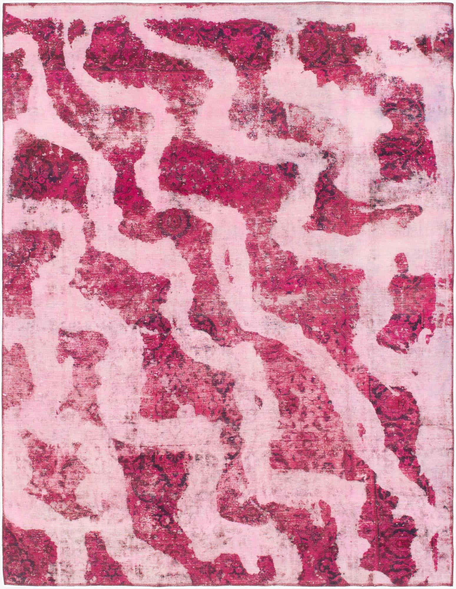  7' 5 x 9' 8  Hand Knotted Ultra Vintage Persian Wool Rug