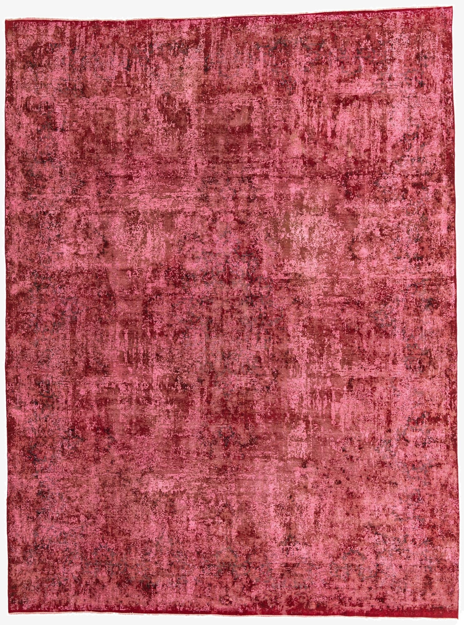  9' 7 x 12' 9  Hand Knotted Ultra Vintage Persian Wool Rug