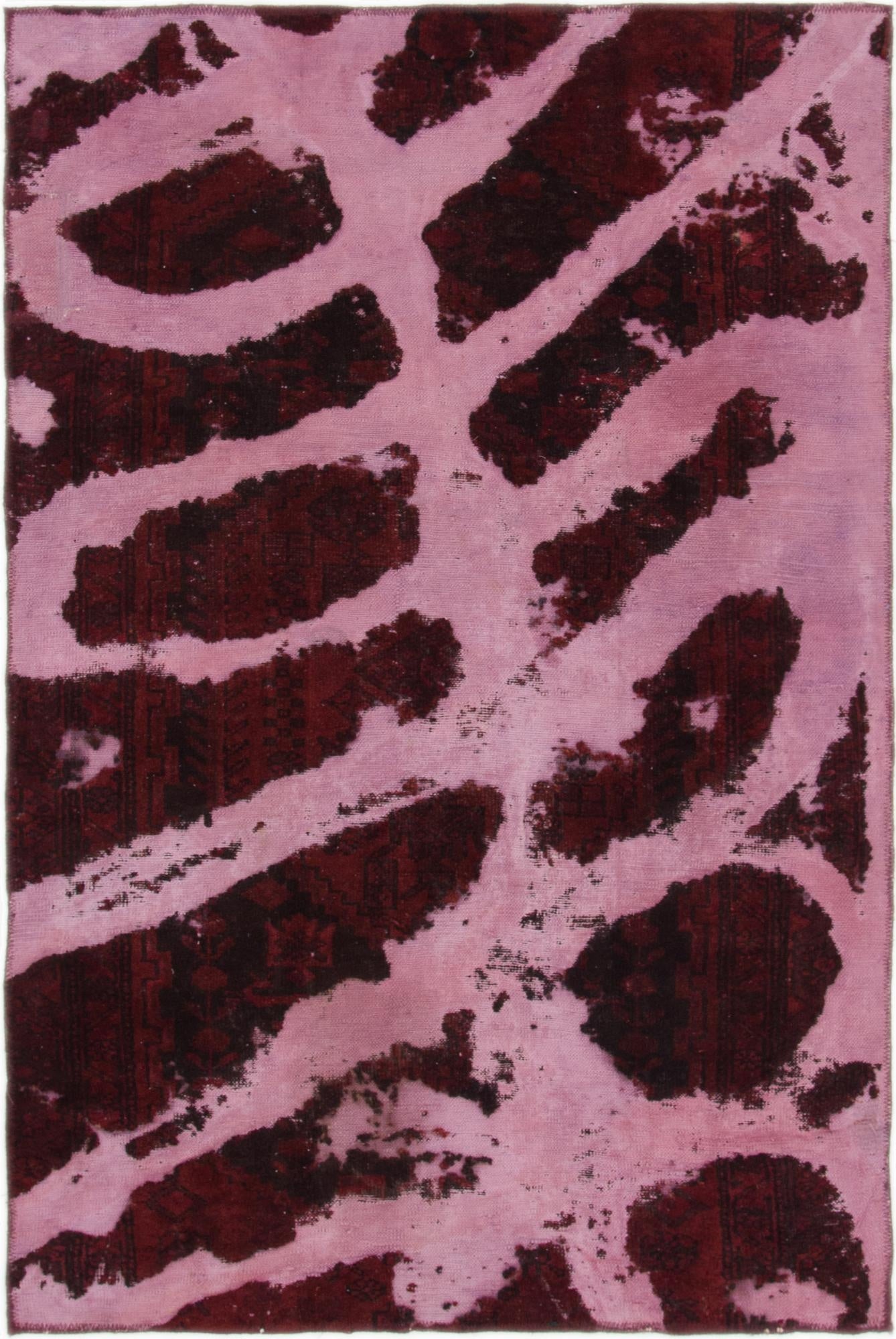  4' 3 x 6' 4  Hand Knotted Ultra Vintage Persian Wool Rug