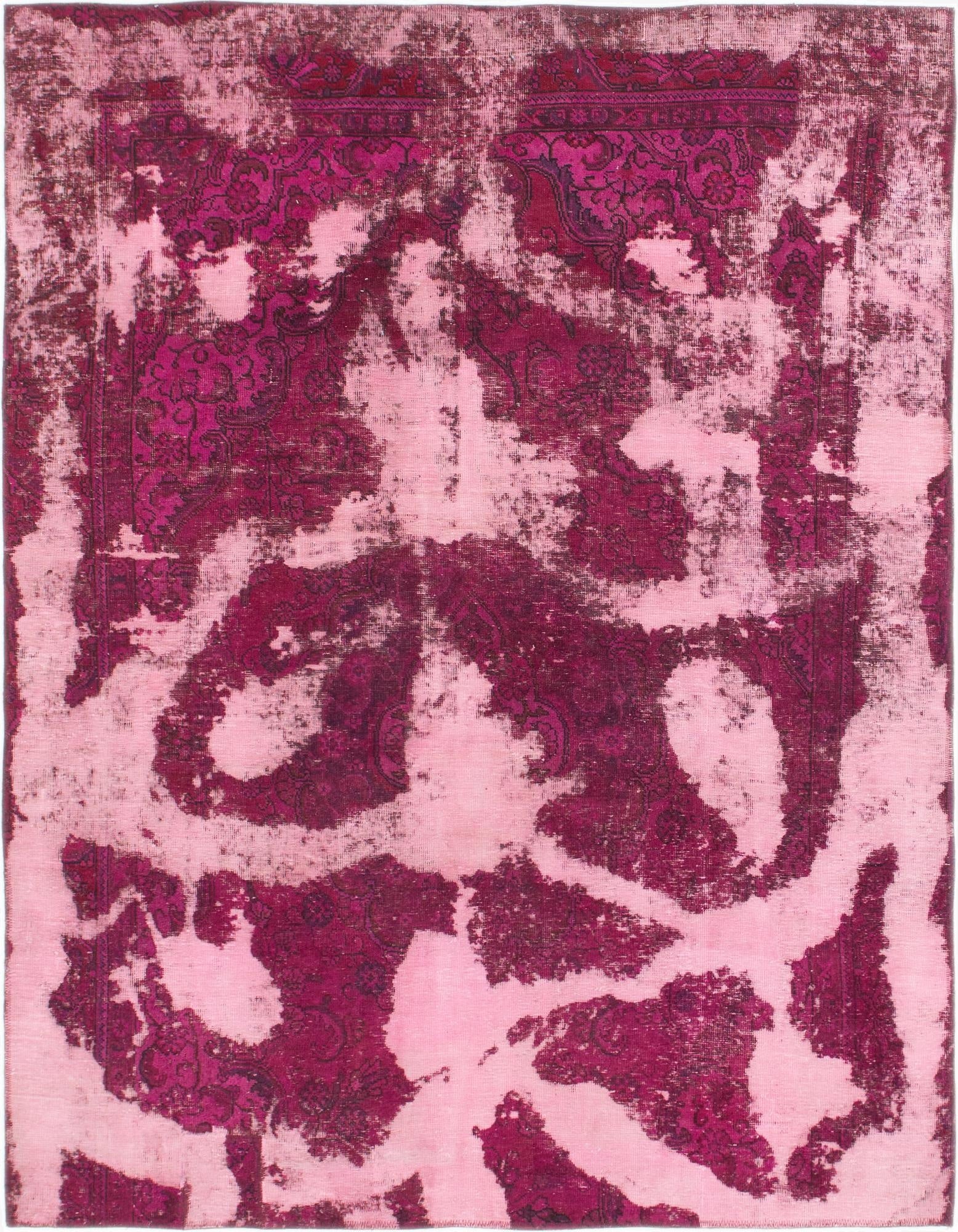  5' 9 x 7' 4  Hand Knotted Ultra Vintage Persian Wool Rug