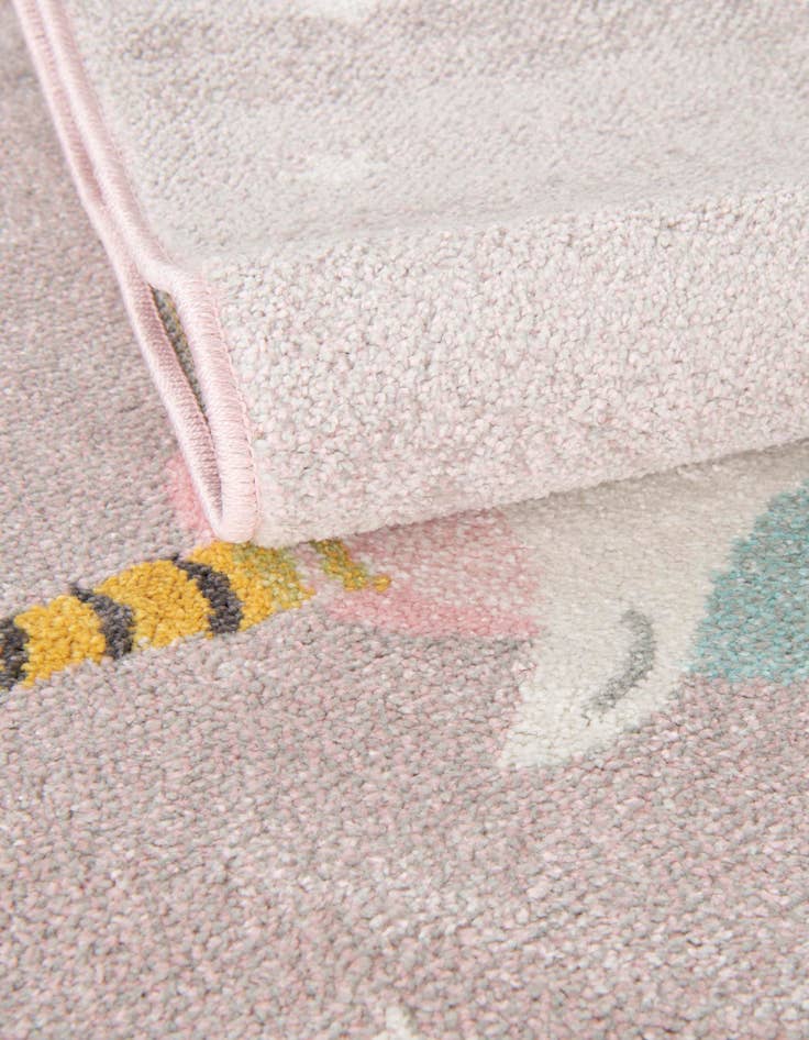 Detail image of  2' 2 x 2' 11 Unicorn Whimsy Kids Rug