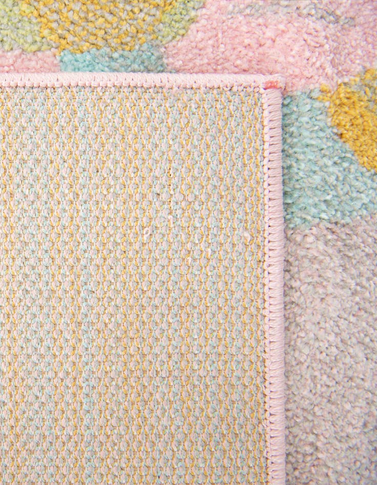 Detail image of  2' 2 x 2' 11 Unicorn Whimsy Kids Rug