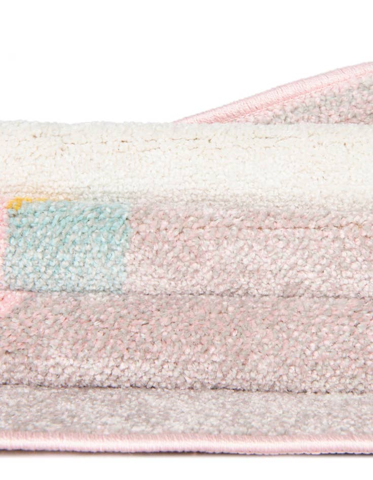 Detail image of  2' 2 x 2' 11 Unicorn Whimsy Kids Rug