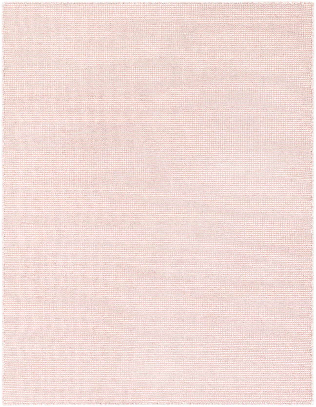 A 4x6 rectangular Jill Zarin Palm Springs Outdoor rug in a soft Pink Roses color with a subtle textured flatweave pattern.