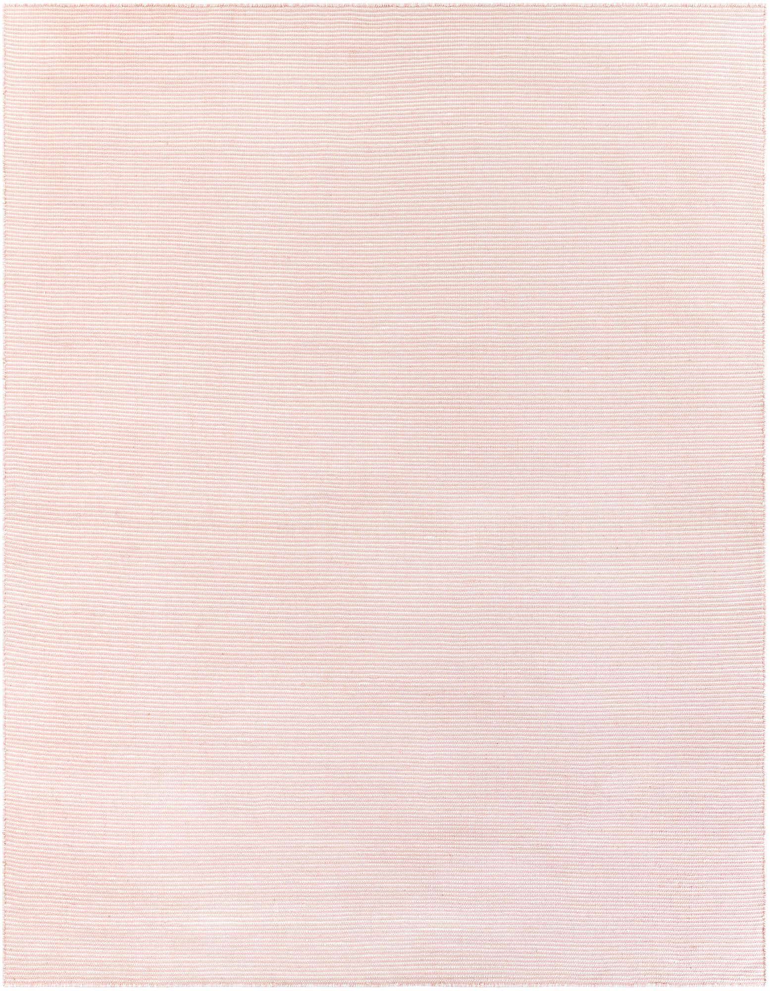 A 10'x10' square Jill Zarin Palm Springs Outdoor rug in a soft Pink Roses color, featuring a subtle textured flatweave.