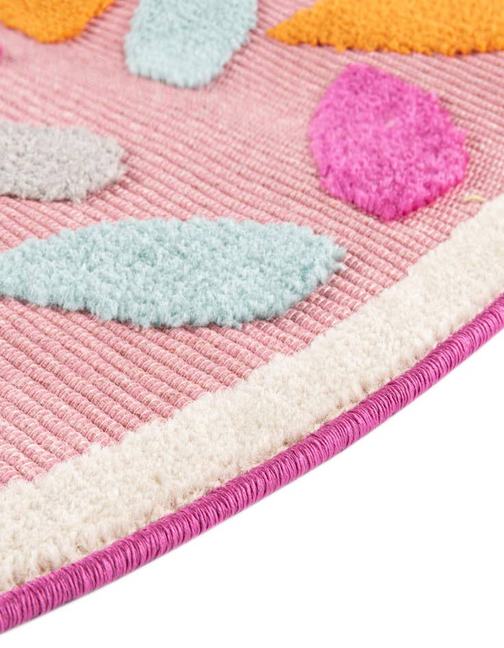 Detail image of  3' 3 x 3' 3  Washable Aruba Indoor / Outdoor Round Rug